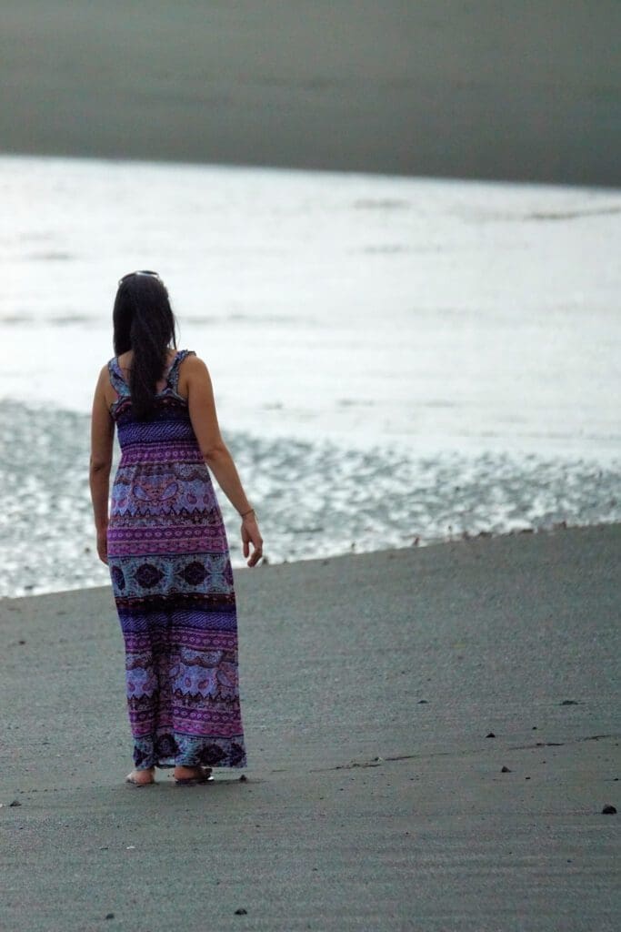 walking on the beach osa peninsula costa rica