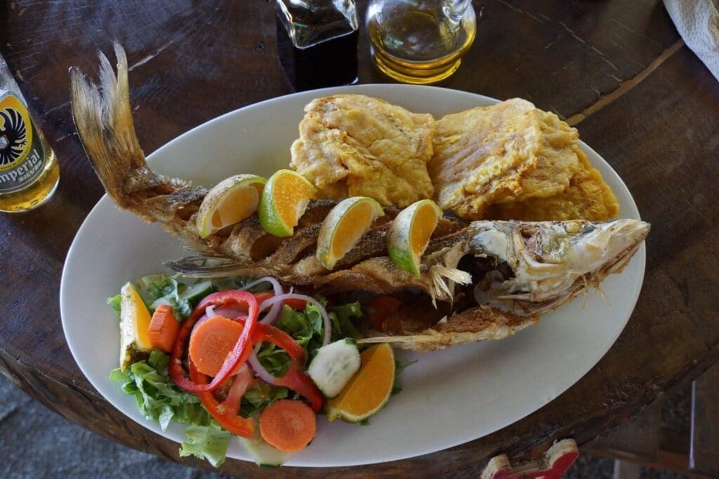 delfines grilled snapper. puerto jimenez osa peninsula