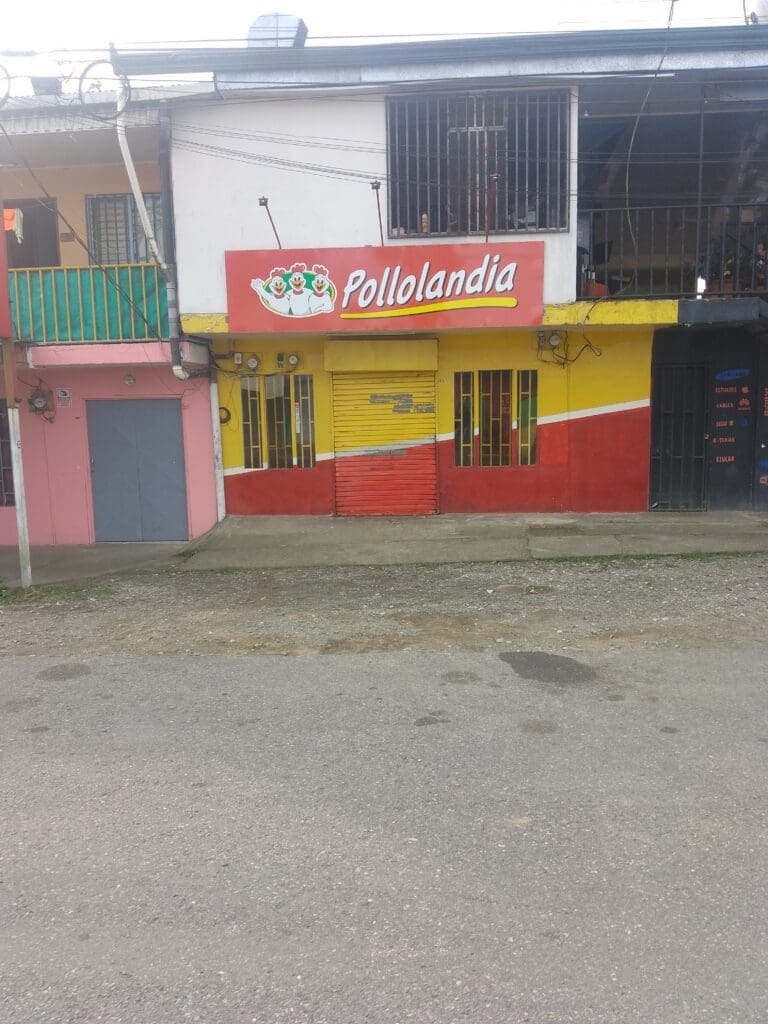 Pollolandia . fried chicken. Puerto Jimenez Osa peninsula