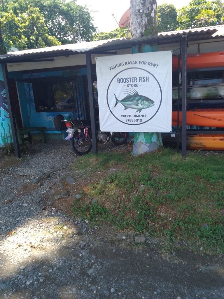 Rooster fishing store .puerto jimenez osa penisula