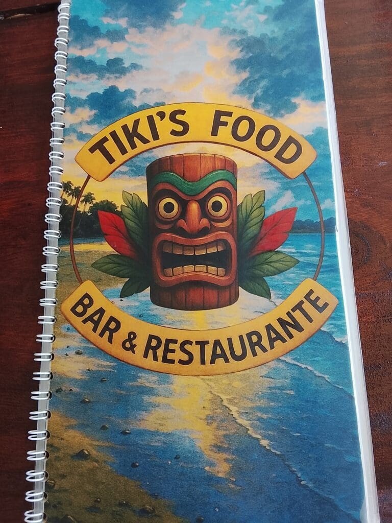 tikis'  menu  osa peninsula 